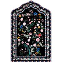Tapis de prière musulman en polyester lavable et rembourré pour la maison et la mosquée, 70x110cm, tufté à la main, avec envers en latex et poils plats, vente en gros