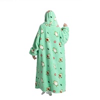Couverture de sweats à capuche TV en velours Shu pour adultes, surdimensionnée, portable et chaude pour l'hiver pour femmes, vente en gros