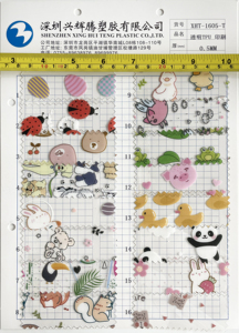 0.5mm su misura substrato trasparente gatto PVC stampato pellicola in vinile per fiocchi impermeabili borse per cucire artigianato - Product Image 6