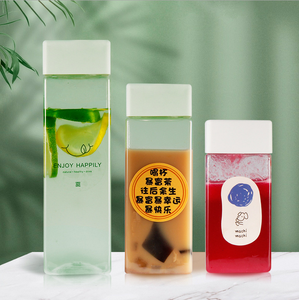 แจกันทรงสี่เหลี่ยมทำจากโซดาเย็นใสขนาด350มล. 400มล. 500มล. - Product Image 4