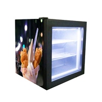 Vitrine Réfrigérée Commerciale Oumeite SD55 55L pour Mini-Glace et Crème Glacée