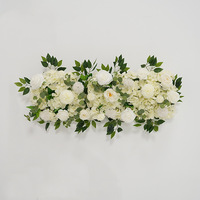 Rangée de fleurs artificielles, décoration florale artificielle pour mariage, décoration de bureau, rangée de sol, guide de route, accessoires de photographie de mariage, rangée de fleurs