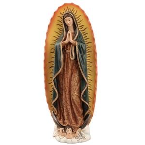Produk Stok Patung Religius Katolik Resin Kristen Bunda Maria dari Guadalupe 26cmH Patung Bunda Maria dari Guadalupe - Product Image 3