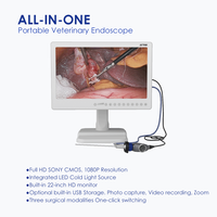 Système d'endoscopie ORL tout-en-un YKD-9022 VET Full HD avec écran 22 pouces, étanche IPX8, certifié CE
