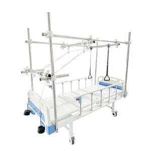 سرير جر عظمي يدوي متعدد الوظائف بخاصية الاهتزاز المزدوج، معدات غرفة مستشفى اقتصادية للمستشفيات المجتمعية والعائلات - Product Image 1