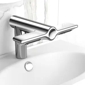 MCBKRPDIO robinet thermostatique intelligent pour lavabo automatique robinet d'eau numérique robinet électrique sans contact avec séchoir à vent