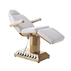 3 Motors Electric Cosmetic Bed Stainless Steel Frame Custom Leather Beauty Massage Bed <b>Chair</b> For Salon - Product Image 1