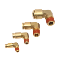Laiton 90 degrés coude filetage mâle lisse pivotant DOT connecteur de frein à air industriel pneumatique raccord enfichable tuyau industriel