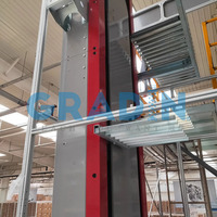 Boîte de rangement en plastique de transport personnalisée de 80kg Élévateur de convoyeur à levage vertical circulaire continu
