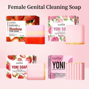 SADOER <span class=keywords><strong>Savon</strong></span> Lavant <span class=keywords><strong>Intime</strong></span> Féminin avec Filet Moussant Nettoyage <span class=keywords><strong>Doux</strong></span> Élimine les Odeurs pH Équilibré pour Peaux Sensibles Usage Quotidien - Product Image 1