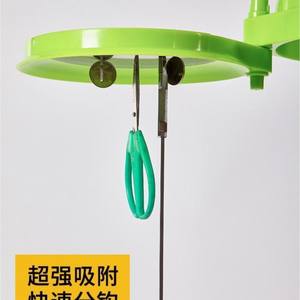 Bol de mélange d'appâts lumineux magnétique vert en plastique pour la pêche en eau douce avec bol magnétique puissant et raclette - Product Image 2