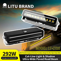 Barre lumineuse LED mini bicolore 8 pouces 146W, faisceau combiné large et spot, feux de travail DRL avec anneau lumineux directionnel, état neuf