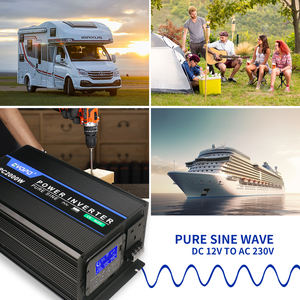 3000 와트 백업 전원 UPS LCD 디스플레이 순수 사인파 12V DC 220V AC 인버터 충전기 리튬 배터리 가전 제품 - Product Image 5