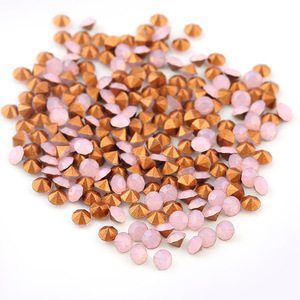 เพชรแก้วทรงกลมหลากสีปลายแหลมสำหรับตกแต่งเล็บ DIY เครื่องประดับตกแต่งวิบวับ - Product Image 3
