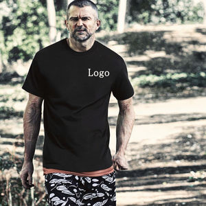 Camisetas de Gimnasio de Verano para Hombre y Mujer, de Secado Rápido, Transpirables, Antiencogimiento, Elásticas, de Manga Corta, Diseño Liso, Estampadas, Teñidas - Product Image 3