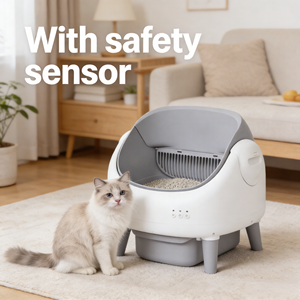 Lettiera Intelligente Koeda Open-Top Wi-Fi <span class=keywords><strong>per</strong></span> <span class=keywords><strong>Gatti</strong></span>, 10kg, Cassetto Rifiuti da 10.5L, Controllo Tramite App Tuya, Funzionamento Silenzioso <35dB, Facile da Pulire - Product Image 4