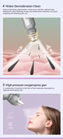 Dispositivo de Belleza de Hidrodermoabrasión Avanzada con 7 Funciones, Sistema de Burbujas de Hidrógeno y Oxígeno para Aplicaciones Profesionales en Salones