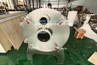 Chambre à vide carrée sphérique cylindrique de laboratoire en aluminium ou en cuivre d'acier inoxydable avec la fenêtre de port de vue