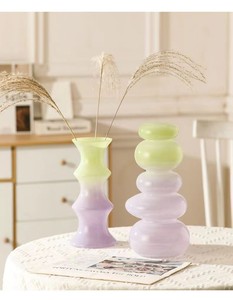 Bamboo Shape Glass <b>Vase</b> for Hydroponic Fresh Flower Table Decorations - Product Image 6