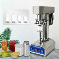 Machine de scellage semi-automatique électrique moderne à haute efficacité pour canettes en aluminium, machine de remplissage de bouteilles de boissons et de produits alimentaires avec bouchons à vis