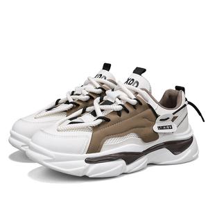 Zapatillas de malla con cordones para hombre, estilo 2026, a la moda, ligeras, transpirables, con suela gruesa, elevadas, para fitness, uso casual y moderno. - Product Image 1