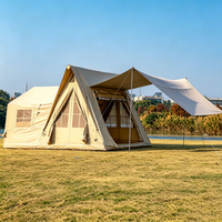 Tentes de camping gonflables de nouvelle conception, avec 2 chambres, résistantes au vent et à l'eau