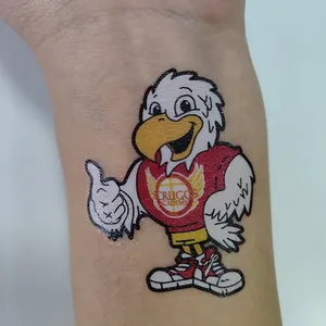 Prezzo di fabbrica personalizzato anti-sudore removabl tatuaggi temporanei di lunga durata logo stampato adesivo del tatuaggio