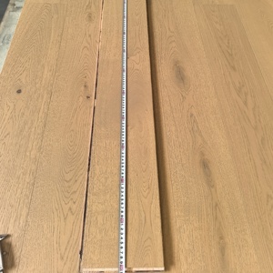 Instalación Rápida, Piso de Madera Maciza 2G Click, Madera de Roble Blanco Europeo Cepillada, Piso de Parqué de Madera Sintética - Product Image 1