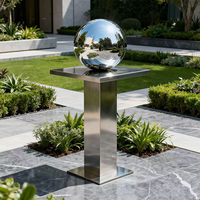 Boules en acier inoxydable 316 polies de haute précision, 16 mm, 30 mm, 45 mm, 60 mm, sphères creuses, articles de décoration de jardin personnalisables de luxe