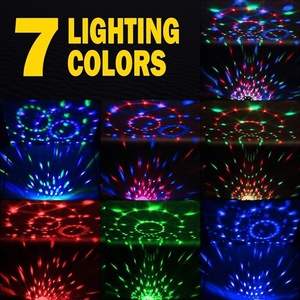 2024 Style chaud télécommande rvb LED <span class=keywords><strong>Disco</strong></span> Ball 7 modes scène lumière lampe stroboscopique IP65 E27 Base pour fête DJ et utilisation en entrepôt - Product Image 3