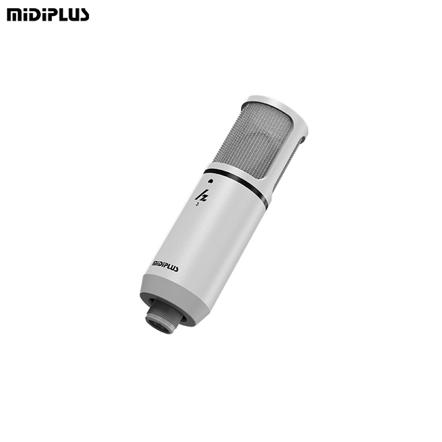 Midiplus Hz3 Professional Studio Condenser Microphone XLR Connector for Singing Podcast Recording Tiktok Live Streaming