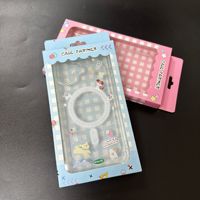 Nouvelle boîte en carton rigide en matériaux recyclés neutres avec motif de dessin animé en relief pour l'emballage de la coque de téléphone portable 18 Pro Max