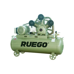 Compresseur d'air à piston entraîné par courroie RUEGO 60 gallons 10HP, réservoir 250L, 380V, portable pour atelier et usage industriel - Product Image 1