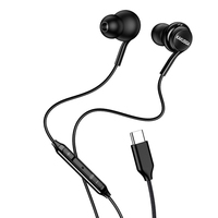 KAKUSIGA Nouveauté Écouteurs filaires Type C intra-auriculaires avec micro, isolation du bruit, câble tressé, casque USB C HiFi
