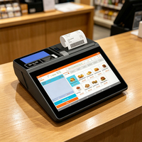 Caisse enregistreuse Android 11,6 pouces, terminal de point de vente, tablette tactile, système POS tout-en-un, imprimante NFC, scanner pour magasin de détail