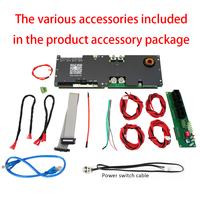 JK Parallel JiKong 7-16S 100A 150A 200A BMS intelligent actif pour batterie, écran LCD 1A 2A, accessoire de stockage d'énergie pour onduleur, produit PCBA