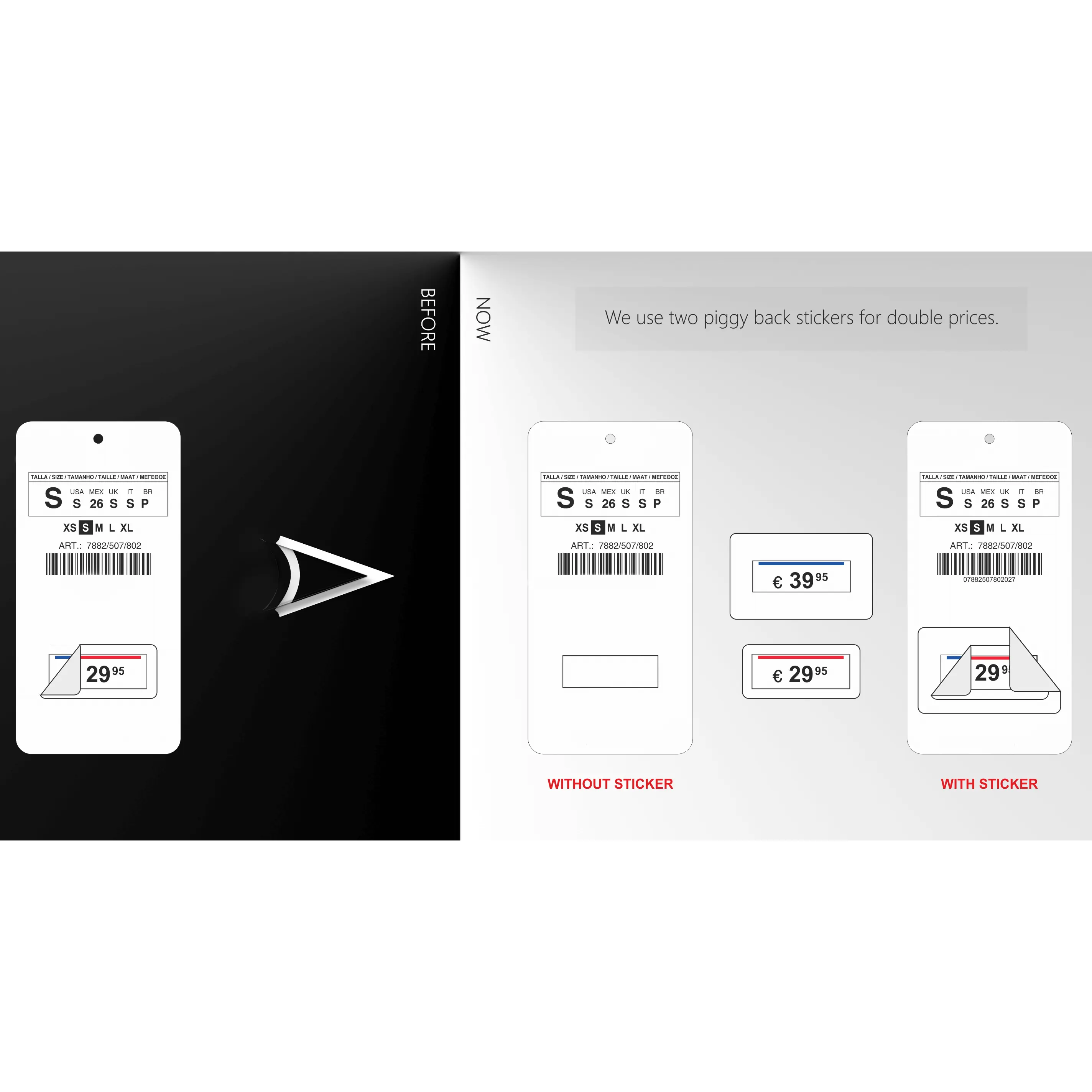 Двухслойная этикетка для одежды на заказ, этикетка с поросенком, трехслойная наклейка с поросенком для одежды, ценник
