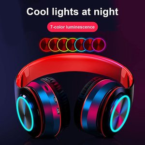 Casque de jeu sans fil stéréo LED rechargeable B39, écouteurs sportifs, étanches <span class=keywords><strong>IPX2</strong></span>, 20 heures d'autonomie musicale, vente en gros d'usine - Product Image 3