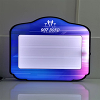 Carte de lettre personnalisée seau à glace lumineux en plastique grand cadre de vin de glace seau à led seau à bière lumineux bar pour boîte de nuit