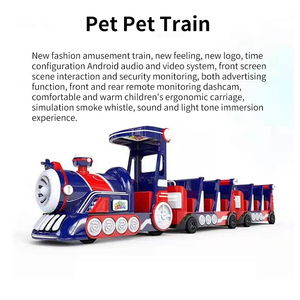 Amusement Park Shopping Mall Commercial Fiberglass Electric <b>Train</b> Ride-On Game for Kids Indoor/<b>Outdoor</b> 8-12 Passengers 100-500kg - Product Image 5