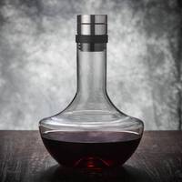 Décanteur en cristal créatif de 1000ml avec bouchon en acier inoxydable, verseur de vin et bouchon pour le vin