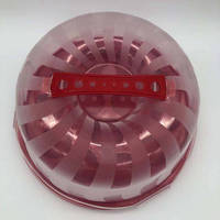 Boîte à gâteau en plastique transparent professionnelle de 10 pouces avec poignée nouvelle usine de technologie directement pour le stockage et le conteneur de nourriture de fête