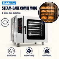 Four combiné commercial CKW-06D, 6 plateaux, cuisson vapeur et convection, 9,4 kW, 380 V, nettoyage automatique