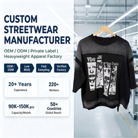 T-shirts en coton épais délavé style vintage Huili OEM pour hommes, avec logo imprimé et graphique en strass – Fabricant