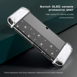 <b>Switch</b> <b>OLED</b> Glitter Crystal <b>Case</b> Protective Cover For Nintendo <b>Switch</b> <b>OLED</b> Console PC Material - Product Image 2