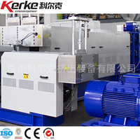 Extrudeuse de machine de granulateur de recyclage de plastique PE à deux étages pour PP ABS PS PC avec composant de pompe à noyau