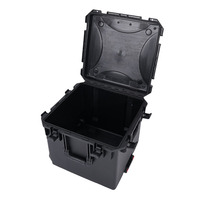 Valise à roulettes antichoc et étanche 504843, grande boîte de rangement robuste en plastique dur à fond profond pour équipement industriel