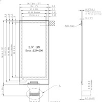 Module d'affichage E-Ink Waveshare 2,9 pouces, trois couleurs (rouge/noir/blanc), papier électronique, prend en charge la mise à jour partielle, interface SPI, 296x128