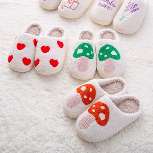 Pantoufles colorées personnalisées pour femmes Soft Embroidered Fluffy Cozy Home pantoufles pour les femmes - Product Image 1