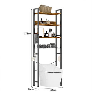 Modern Bathroom Storage Shelf Factory Wholesale Indoor Furniture Minimalist Over Toilet Storage <strong>Cabinet</strong> - Product Image 2